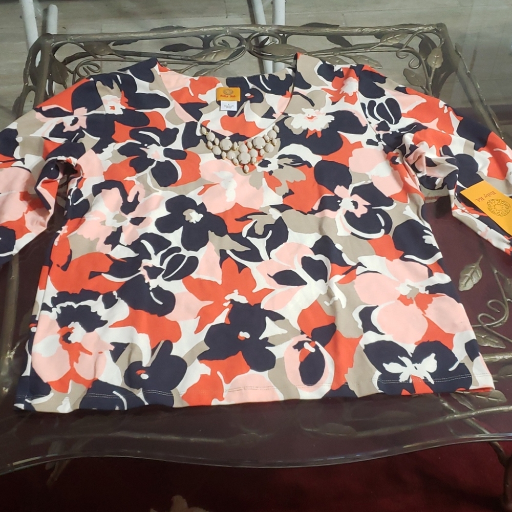 Ruby Rd 3/4 sleeve shirt size large